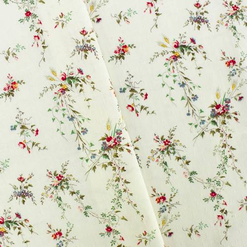 Red/Green/Multi Floral Print Dobby Home Decorating Fabric DFW55842