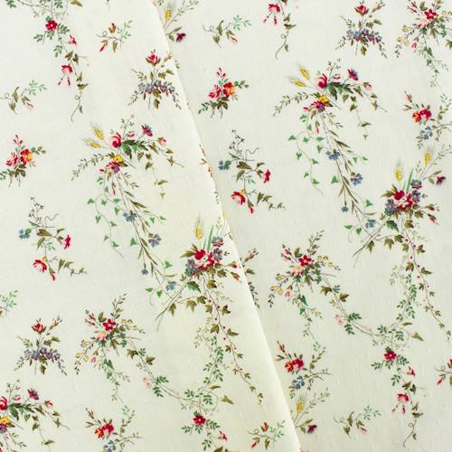 Red/Green/Multi Floral Print Dobby Home Decorating Fabric - DFW55842 ...