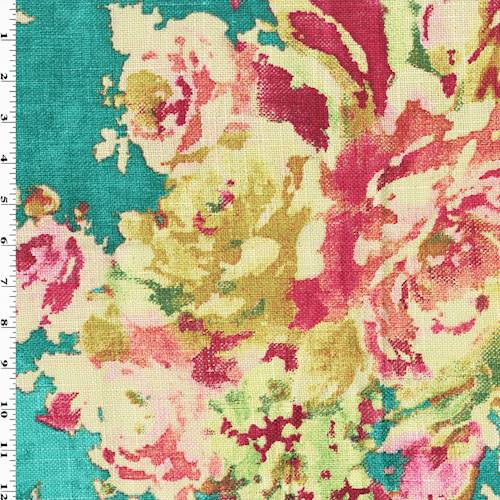 large scale floral print fabric