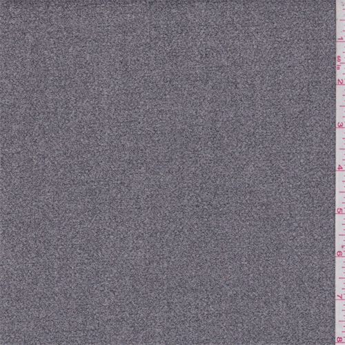 *3 7/8 YD PC--Grey Specked Crepe Suiting