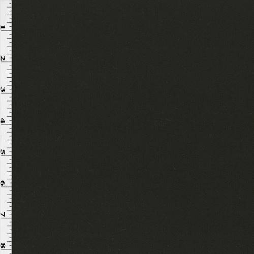 Ebony Black Wool Blend Twill Suiting 70422