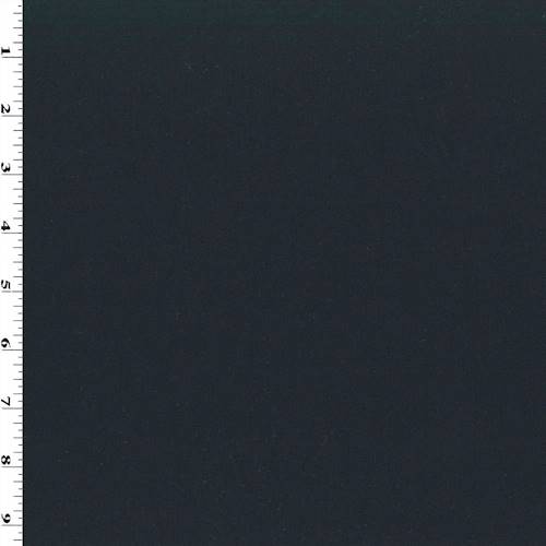 Midnight Black Wool Blend Twill Suiting 70439