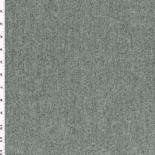 Black/Gray Wool Blend Tweed Texture Jacketing 70508