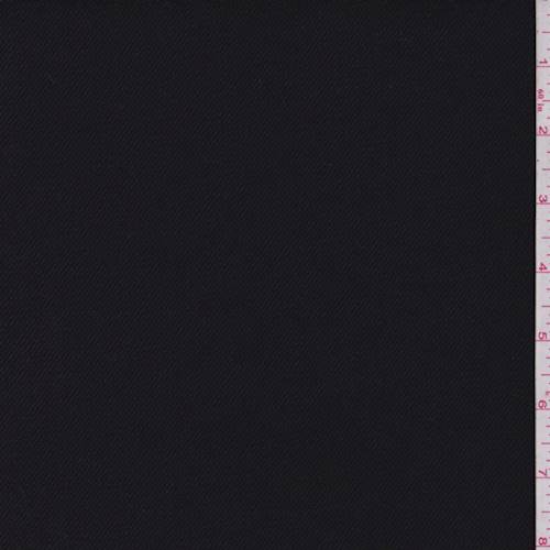 *4 YD PC--Black Twill Wool Coating
