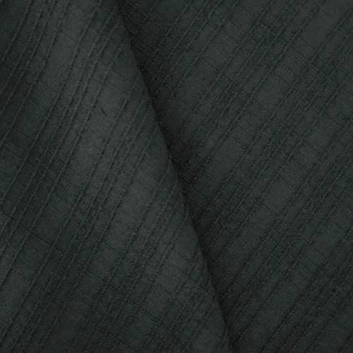 Classic Black Loosely Woven Plaid Textured Wool Shirting 70550