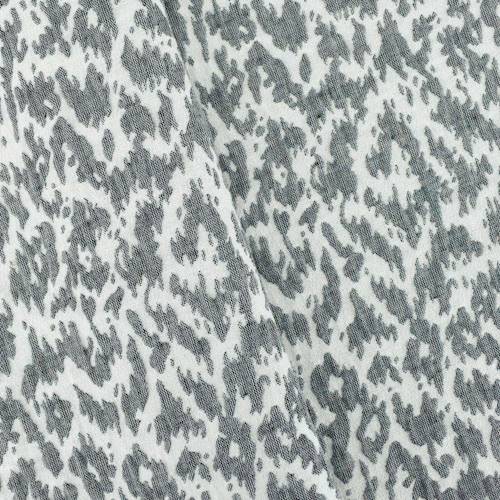 Black/Clay White Cotton Blend Abstract Texture Matelasse 70595