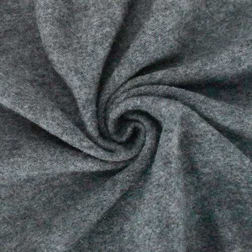 Urban Gray Wool Blend Fulled Jersey Knit 70669