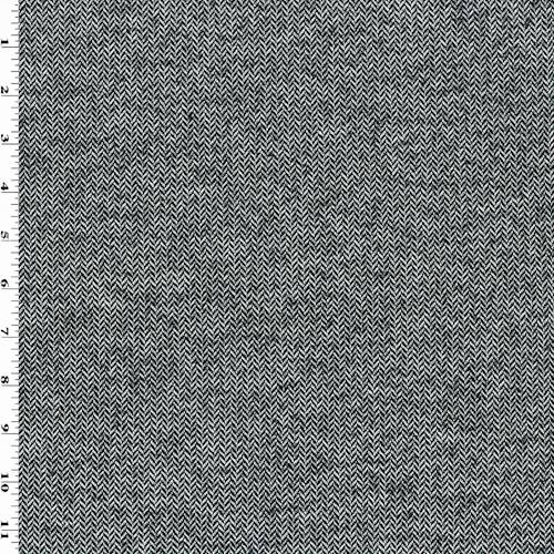 Black/White/Gray Herringbone Jacquard Knit 70679