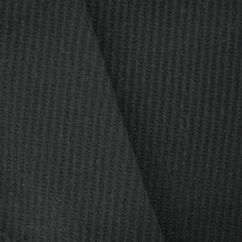 Pitch Black Wool Blend Twill Jacketing 70682