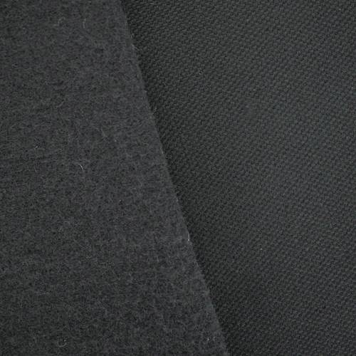 Black Brushed Back Wool Blend Birds Eye Pique Jacketing 70687