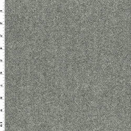 Black/White Twill Wool Blended Jacketing 70700
