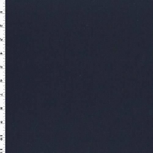 Midnight Navy Blue Tropical Wool Blend Shirting 70701