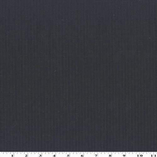 Charcoal/Black Striped Gabardine Wool Blend Suiting 70713