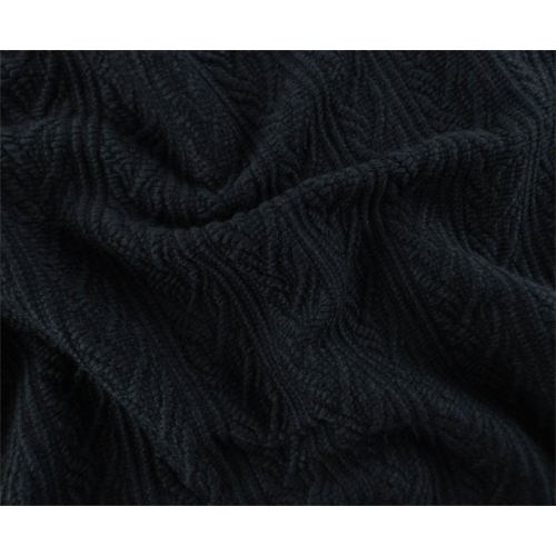 *1 YD PC--Coal Black Wool Blend Woven Cable Jacketing