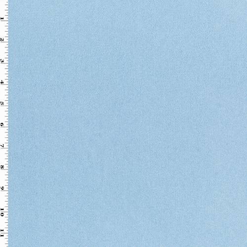 *1 1/4 YD PC--Ice Winter Blue Wool Blend Brushed Flannel Jacketing