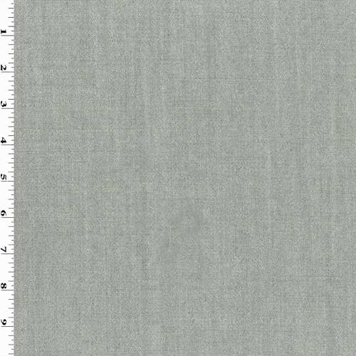 Black/Cream White Wool Blend Chambray 70739