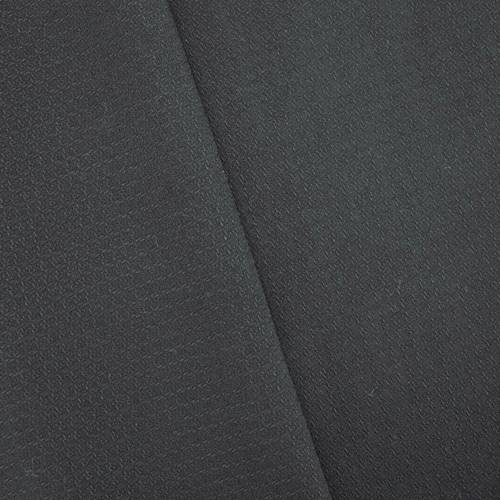 Matte Black Tropical Wool Blend Crepe Dobby 70740