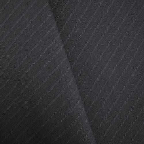 Black Tropical Wool Blend Stripe Suiting 70746