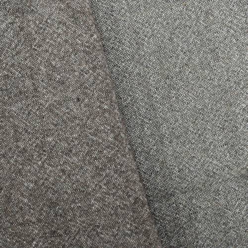 Deep Brown/Silver Gray Wool Blend Tweed Shirting 70747