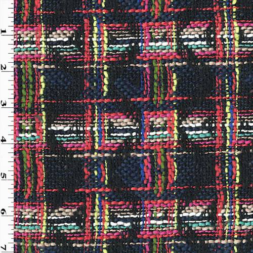 Black/Yellow/Multi Cotton Blend Abstract Texture Jacketing 70759