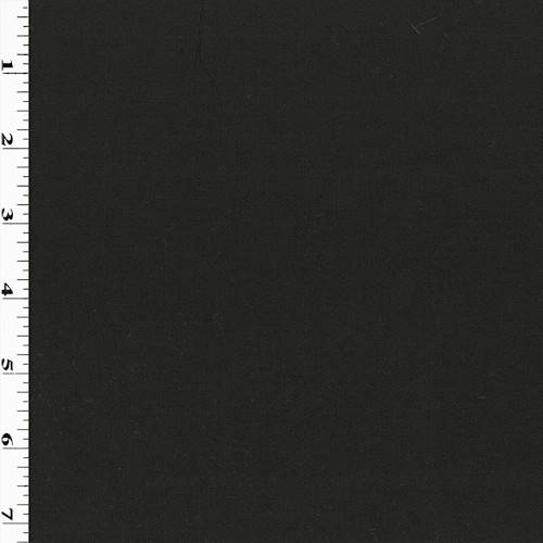 Raven Black Wool Blend Twill Suiting 70765