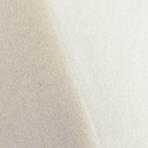 Beige/Snow Grey Boiled Wool Blend Double Sided Coating 70779