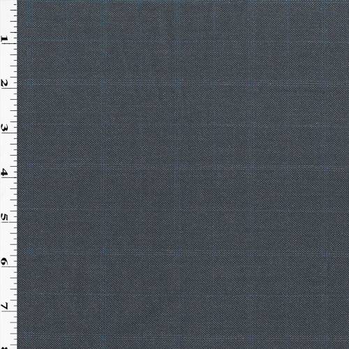 Charcoal Black/Navy Grid Plaid Shirting 70791