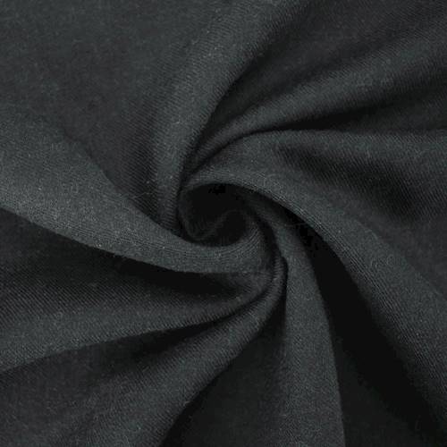 Eerie Black Tropical Wool Blend Twill Shirting 70792