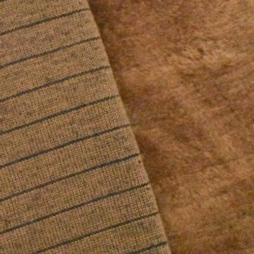 Bear Brown One Sided Fleece Knit 70373