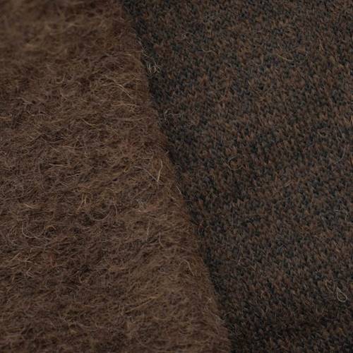 Warm Brown Wool Blend Sweatshirt Fleece 70402