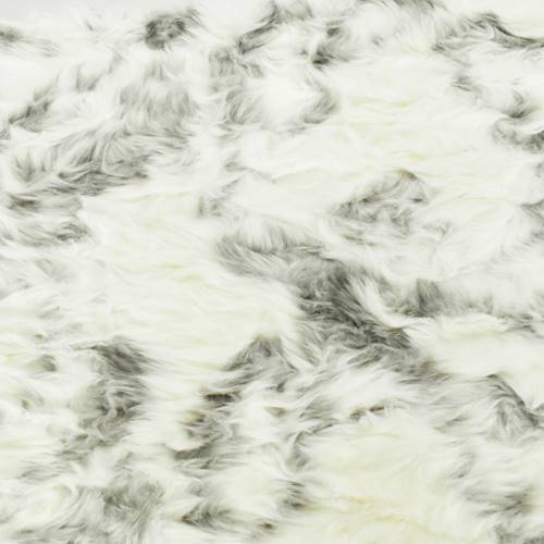Cream Ivory/Brown Texture Faux Fur Knit DFW11166