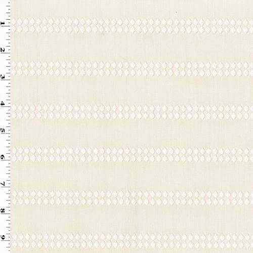 Beige/White Indoor/Outdoor Diamond Stripe Decorating Fabric DFW56013