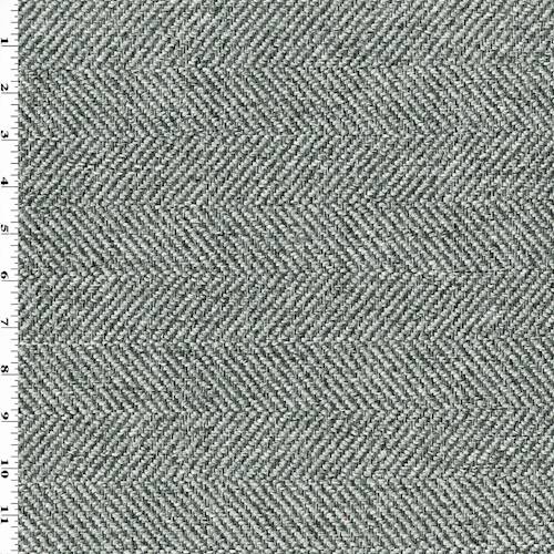 Grey/Black Herringbone Twill Home Decorating Fabric DFW56017