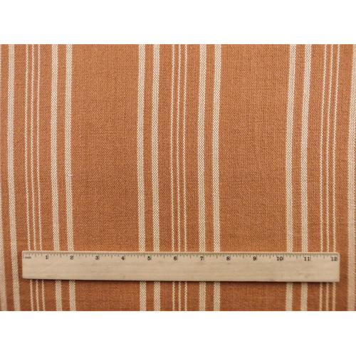 *4 YD PC--Terracotta Orange Sand Dune Stripe Home Decorating Fabric