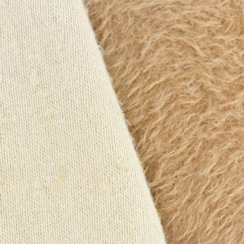 Tanned Beige Brushed Pile Wool Blend Jacketing 70808