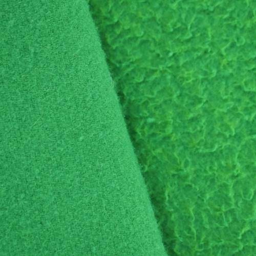 Green Wool Blend Doubleweave Coating 70812