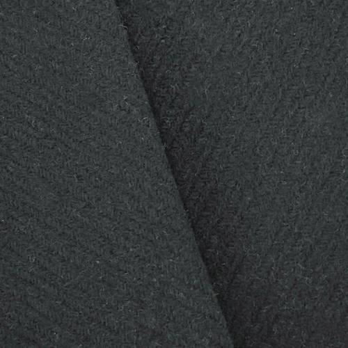 Onyx Black Wool Blend Twill Jacketing 70819