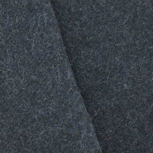 Midnight Blue Textured Wool Blend Doubleweave Coating 70820
