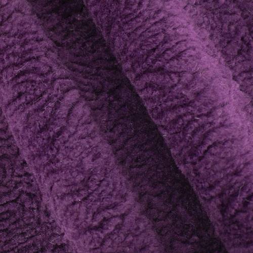 Deep Mulberry Purple Textured Pile Home Decorating Fabric DFW56268