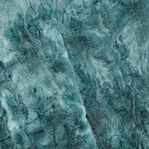 Winter Sea Green Textured Faux Fur DFW56291