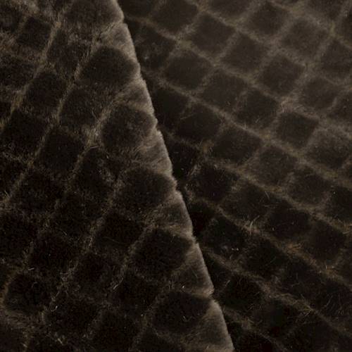 Deepest Brown Diamond Trellis Faux Fur DFW56292