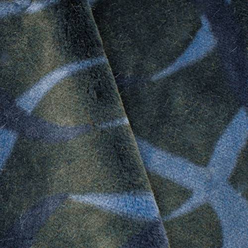 Navy/Blue Abstract Faux Fur DFW56294