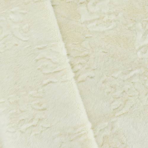 Ceramic Beige Textured Faux Fur DFW56309