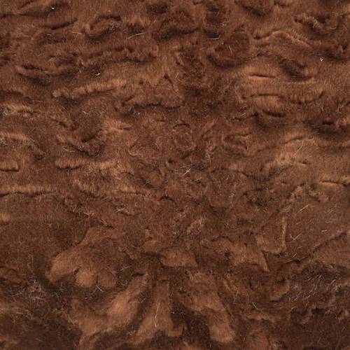 Chocolate Brown Textured Faux Fur DFW56312