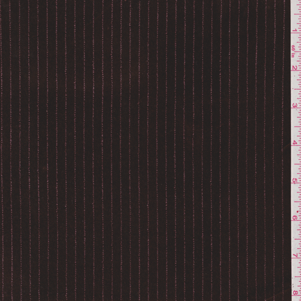 *2 3/4 YD PC--Chocolate Brown Stripe Stretch Velvet