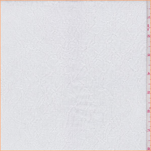 *2 3/8 YD PC--White Crinkled 2 Ply Knit