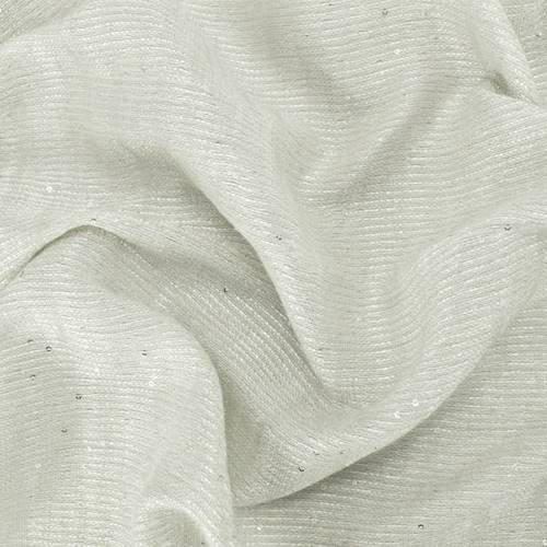 White/Pearl/Silver Sequin Loosely Woven Drapery Fabric DFW56072