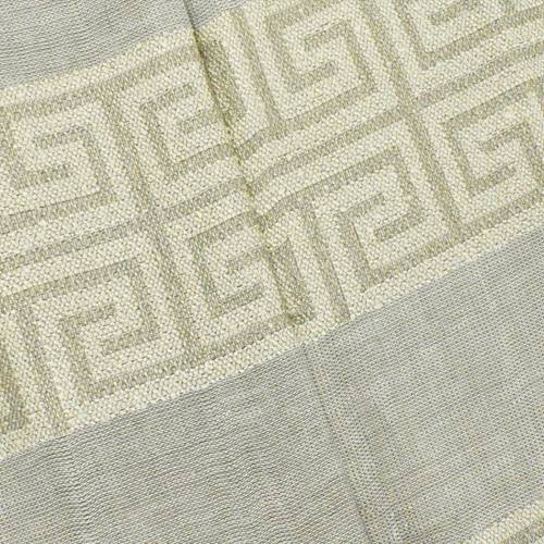 Taupe/Beige Greek Key Jacquard Home Decorating Fabric DFW56080