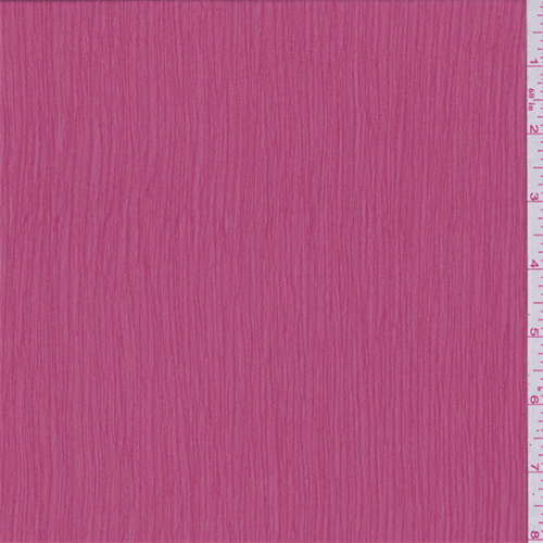 *3 YD PC--Watermelon Red Crinkled Chiffon