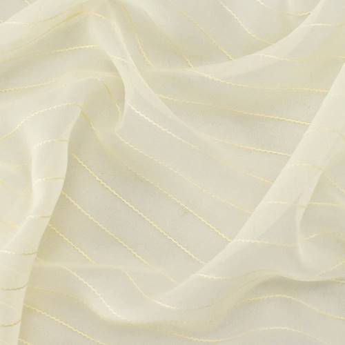Stain Beige Stripe Chiffon Home Decorating Fabric DFW56097